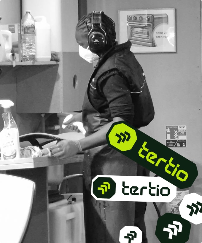 Nettoyage d'un plan de travail